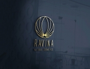 Projekt graficzny, nazwa firmy, tworzenie logo firm Logo kosmetyków naturalnych RAVINA - noon