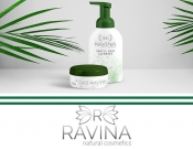 Projekt graficzny, nazwa firmy, tworzenie logo firm Logo kosmetyków naturalnych RAVINA - Cinamon