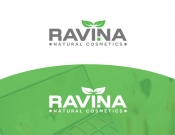 Projekt graficzny, nazwa firmy, tworzenie logo firm Logo kosmetyków naturalnych RAVINA - feim