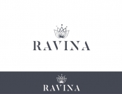 Projekt graficzny, nazwa firmy, tworzenie logo firm Logo kosmetyków naturalnych RAVINA - stone