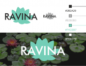Projekt graficzny, nazwa firmy, tworzenie logo firm Logo kosmetyków naturalnych RAVINA - Mada