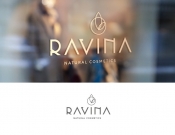 Projekt graficzny, nazwa firmy, tworzenie logo firm Logo kosmetyków naturalnych RAVINA - mooya