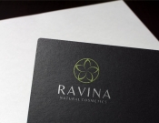 Projekt graficzny, nazwa firmy, tworzenie logo firm Logo kosmetyków naturalnych RAVINA - Dybski