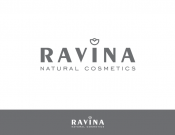 Projekt graficzny, nazwa firmy, tworzenie logo firm Logo kosmetyków naturalnych RAVINA - Aspiracja