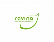 Projekt graficzny, nazwa firmy, tworzenie logo firm Logo kosmetyków naturalnych RAVINA - TurkusArt