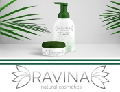 Projekt graficzny, nazwa firmy, tworzenie logo firm Logo kosmetyków naturalnych RAVINA - Cinamon