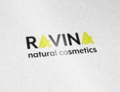 Projekt graficzny, nazwa firmy, tworzenie logo firm Logo kosmetyków naturalnych RAVINA - NoNameProject