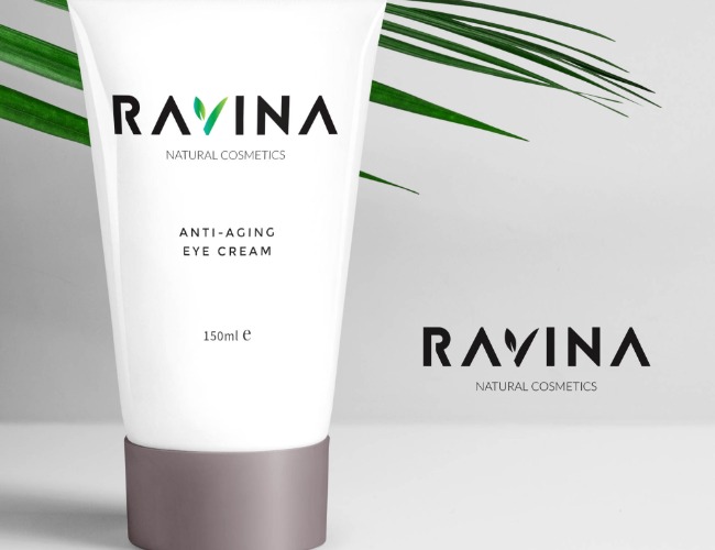 Projektowanie logo dla firm,  Logo kosmetyków naturalnych RAVINA, logo firm - grabowskipatryk