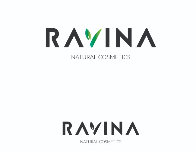 Projektowanie logo dla firm,  Logo kosmetyków naturalnych RAVINA, logo firm - grabowskipatryk