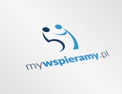 Projekt graficzny, nazwa firmy, tworzenie logo firm Logo myWspieramy.org - ADesigne