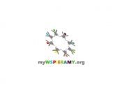 Projekt graficzny, nazwa firmy, tworzenie logo firm Logo myWspieramy.org - noon