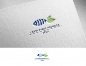 projektowanie logo oraz grafiki online Logo certyfikatu pstrąga 