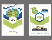 Projekt graficzny, nazwa firmy, tworzenie logo firm Ulotka na targi meble dziecięce - kruszynka