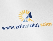 Projekt graficzny, nazwa firmy, tworzenie logo firm Logo - www.zainstaluj.solar. - stone