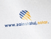 Projekt graficzny, nazwa firmy, tworzenie logo firm Logo - www.zainstaluj.solar. - stone