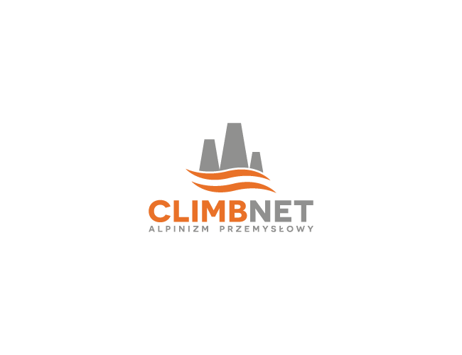 Projektowanie logo dla firm,  Nowe logo - alpinizm przemysłowy, logo firm - Climbnet