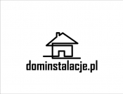 Projekt graficzny, nazwa firmy, tworzenie logo firm Logo dla dominstalacje.pl - kingu