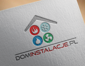 Projekt graficzny, nazwa firmy, tworzenie logo firm Logo dla dominstalacje.pl - AVADE