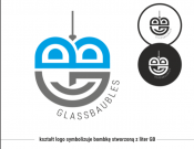 Projekt graficzny, nazwa firmy, tworzenie logo firm Logo dla firmy GLASSBAUBLES - IKR_design