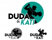 Projekt graficzny, nazwa firmy, tworzenie logo firm Para taneczna - Bachata - Duda&Kati - nataliabudzynska