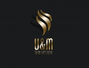 projektowanie logo oraz grafiki online logo dla Salon Fryzjerski U&M
