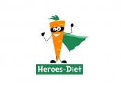 Projekt graficzny, nazwa firmy, tworzenie logo firm Logo Heroes-Diet - monteo