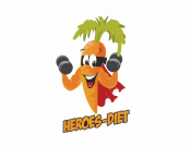 Projekt graficzny, nazwa firmy, tworzenie logo firm Logo Heroes-Diet - ADRUS