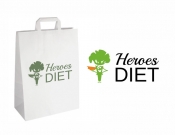 Projekt graficzny, nazwa firmy, tworzenie logo firm Logo Heroes-Diet - DiTom