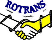 Projekt graficzny, nazwa firmy, tworzenie logo firm Logo firmy transportowej ROTRANS - graficook