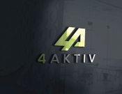 Projekt graficzny, nazwa firmy, tworzenie logo firm Logo sklepu outdoorowego 4aktiv - stone