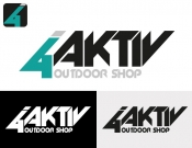Projekt graficzny, nazwa firmy, tworzenie logo firm Logo sklepu outdoorowego 4aktiv - Piotr_dtp
