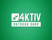 Projekt graficzny, nazwa firmy, tworzenie logo firm Logo sklepu outdoorowego 4aktiv - Crystal Design