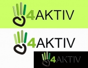 Projekt graficzny, nazwa firmy, tworzenie logo firm Logo sklepu outdoorowego 4aktiv - jaczyk