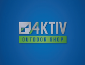 Projekt graficzny, nazwa firmy, tworzenie logo firm Logo sklepu outdoorowego 4aktiv - Crystal Design