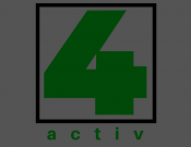 Projekt graficzny, nazwa firmy, tworzenie logo firm Logo sklepu outdoorowego 4aktiv - Dobry Grafik 