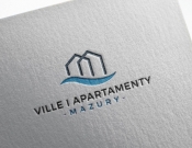 Projekt graficzny, nazwa firmy, tworzenie logo firm Logo Ville i Apartamenty Mazury - stone
