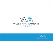 Projekt graficzny, nazwa firmy, tworzenie logo firm Logo Ville i Apartamenty Mazury - stone