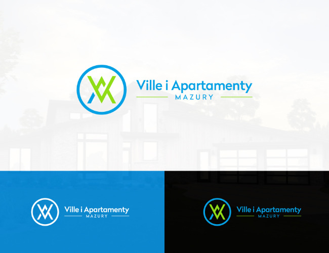 Projektowanie logo dla firm,  Logo Ville i Apartamenty Mazury, logo firm - mazury