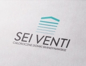 Projekt graficzny, nazwa firmy, tworzenie logo firm Logo dla domków Sei Venti - Johan