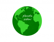 Projekt graficzny, nazwa firmy, tworzenie logo firm Logo - planeta zieleni - Dobry Grafik 