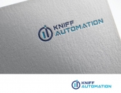 Projekt graficzny, nazwa firmy, tworzenie logo firm Nowe logo dla firmy KNIFF AUTOMATION - stone