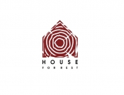 Projekt graficzny, nazwa firmy, tworzenie logo firm  House ForRest - logo firmy  - noon