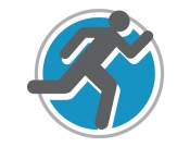 Projekt graficzny, nazwa firmy, tworzenie logo firm Logo imprezy biegowej - Akuami