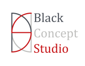 Projekt graficzny, nazwa firmy, tworzenie logo firm Logo - Black Concept Studio - meFis.