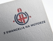 Projekt graficzny, nazwa firmy, tworzenie logo firm Logo akcji - Z Ewangelią na motorze - stone