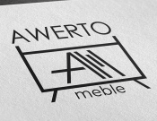Projekt graficzny, nazwa firmy, tworzenie logo firm logo firmy AWERTO -meble - heptagram
