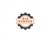 Projekt graficzny, nazwa firmy, tworzenie logo firm BIG BURGER TRUCK logo foodtrucka   - stone
