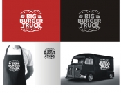 Projekt graficzny, nazwa firmy, tworzenie logo firm BIG BURGER TRUCK logo foodtrucka   - evadesign