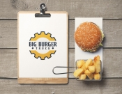 Projekt graficzny, nazwa firmy, tworzenie logo firm BIG BURGER TRUCK logo foodtrucka   - blanko