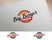 Projekt graficzny, nazwa firmy, tworzenie logo firm BIG BURGER TRUCK logo foodtrucka   - Blanker